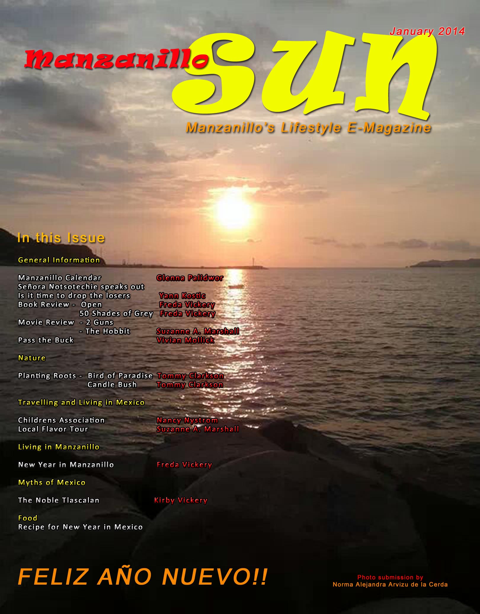 Manzanillo Sun January 2014 (PDF, 11.20 MB)